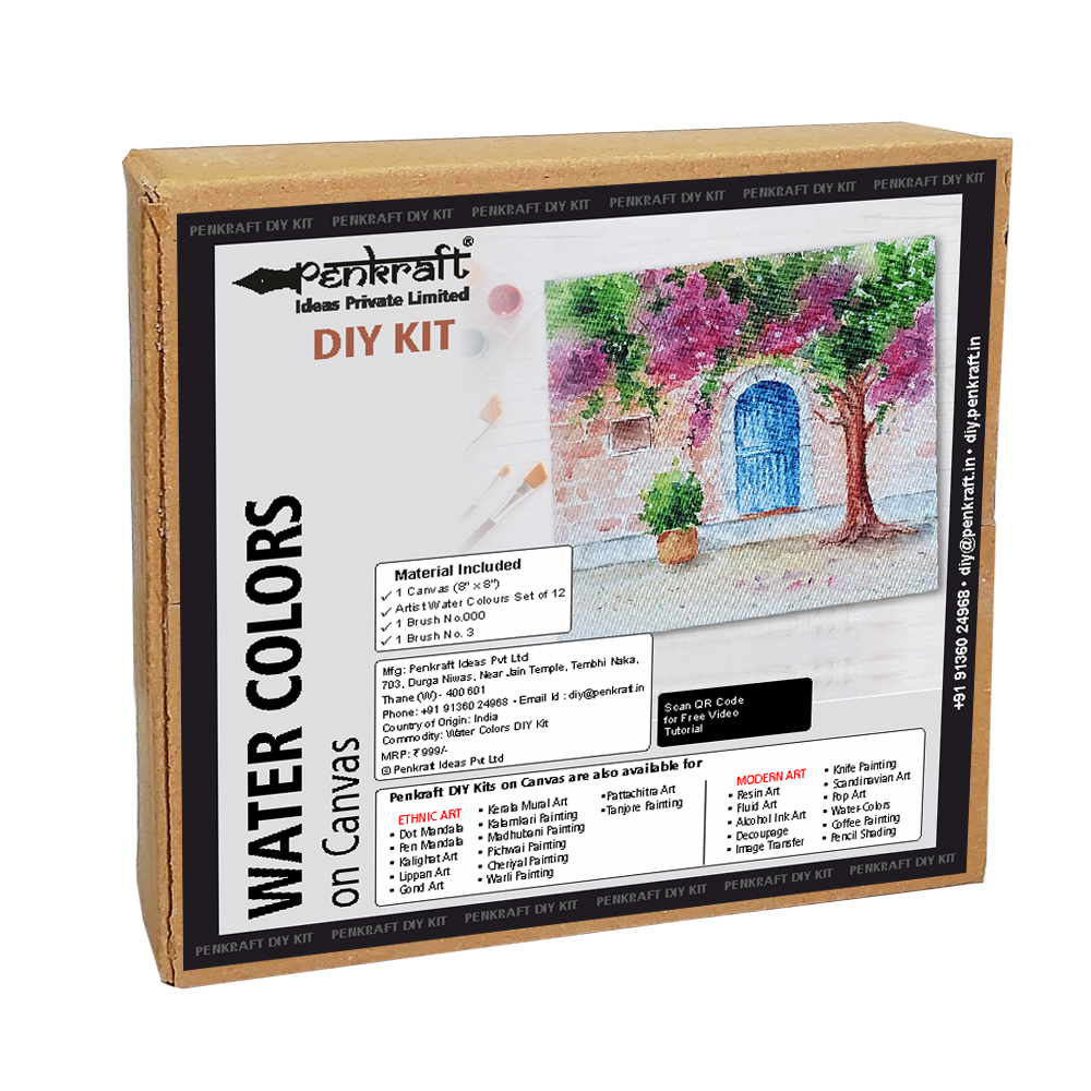 Water Color on Canvas DIY Kit by Penkraft